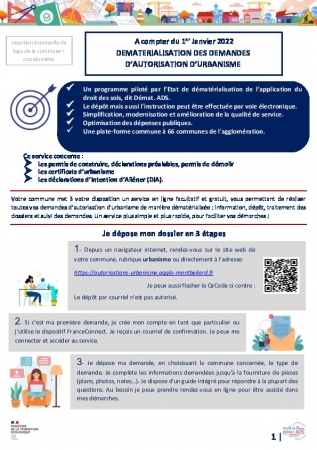 Procédure dématérialisation dossiers urbanisme