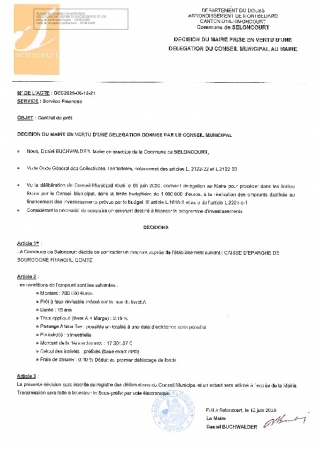 DEC2025-06-12-21 EMPRUNT CAISSE EPARGNE BOURGOGNE FRANCHE COMTE