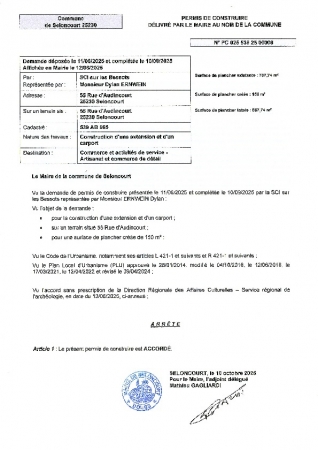 PC 25 00006 SCI SUR LES BESSOTS